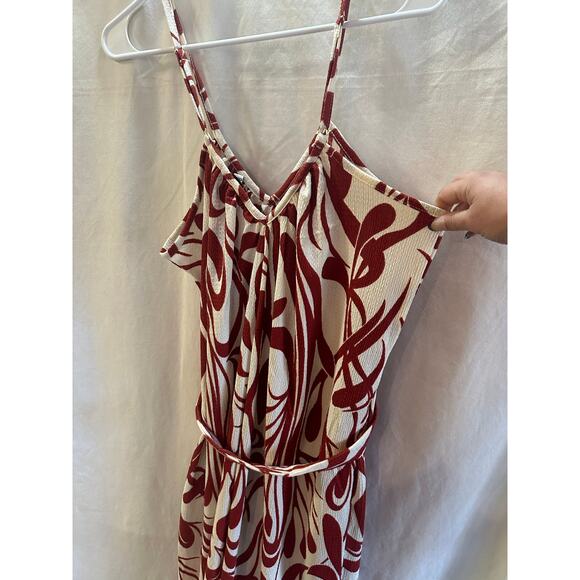 Harlow & Rose Red & White Abstract Romper – L - Picture 7 of 7